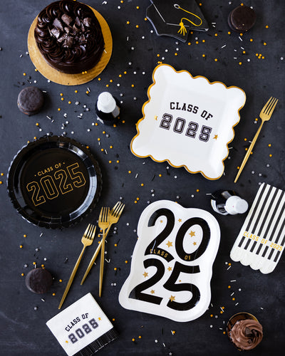 PLNP1108 - Class of '25 Fringe Cocktail Napkin
