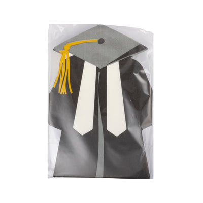 PLNP1122 - Cap and Gown Shaped Guest Napkin