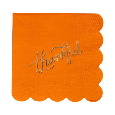 PLNP1399 - Foil Thankful Cocktail Napkin