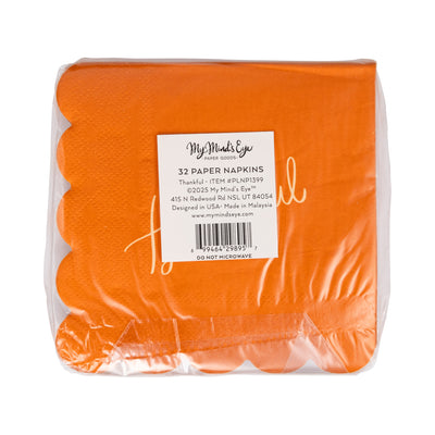 PLNP1399 - Foil Thankful Cocktail Napkin