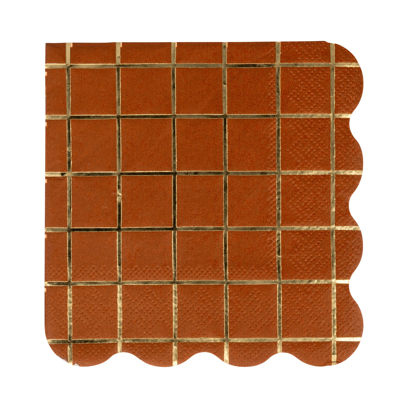 PLNP1413 - Foil Grid Cocktail Napkin