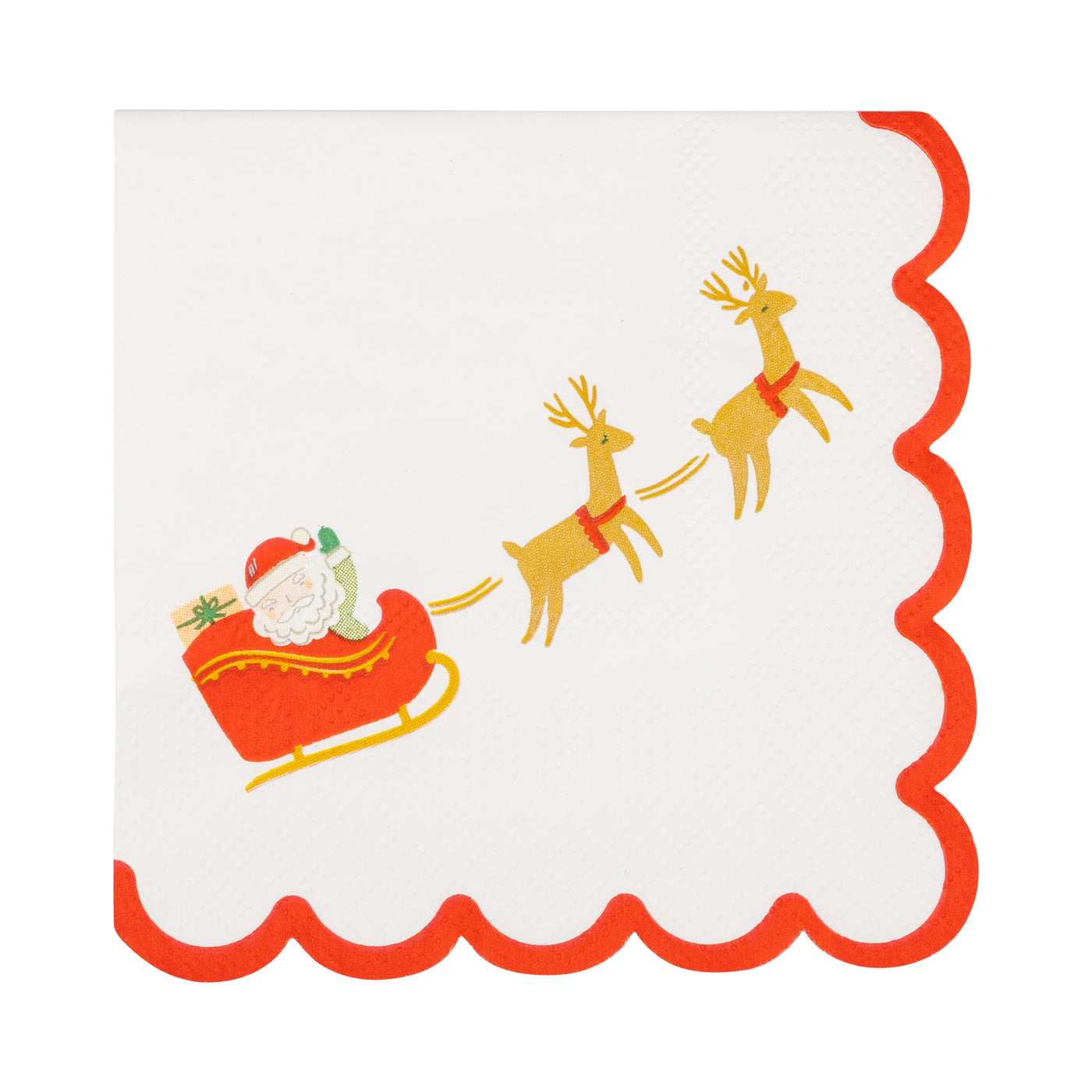 PLNP1560 - Santa Sleigh Cocktail Napkin