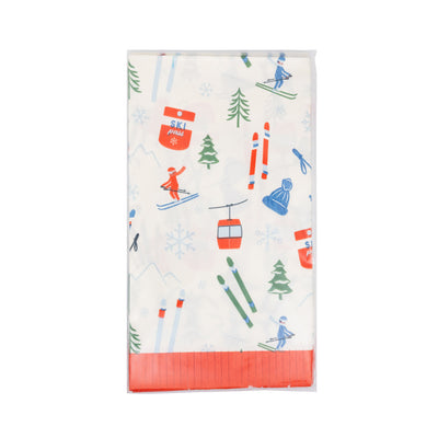 PLNP1647 - Snow Ski Guest Napkin