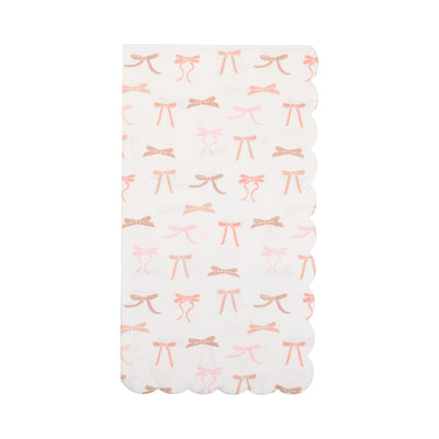PLNP1735 - Multi Pink Bows Guest Napkin
