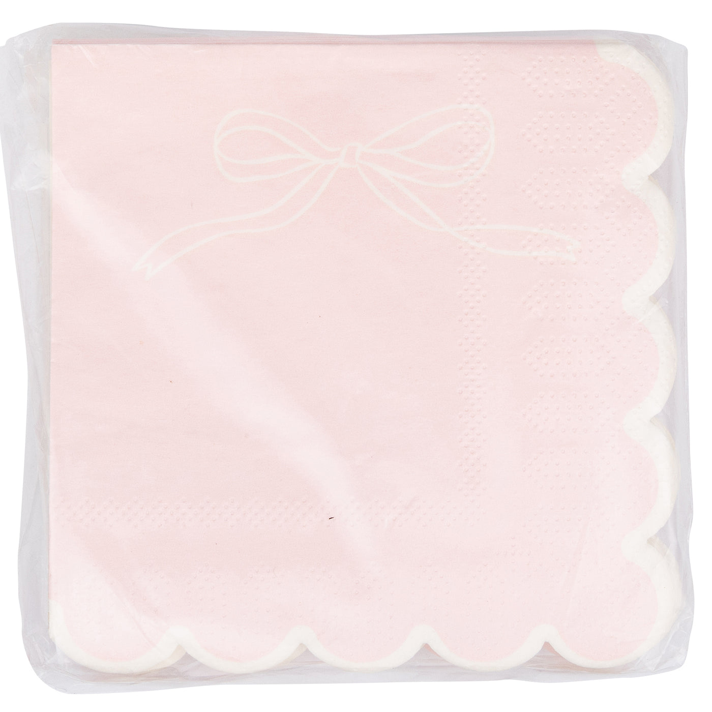 PLNP1736 - Pink Dainty Bows Cocktail Napkin