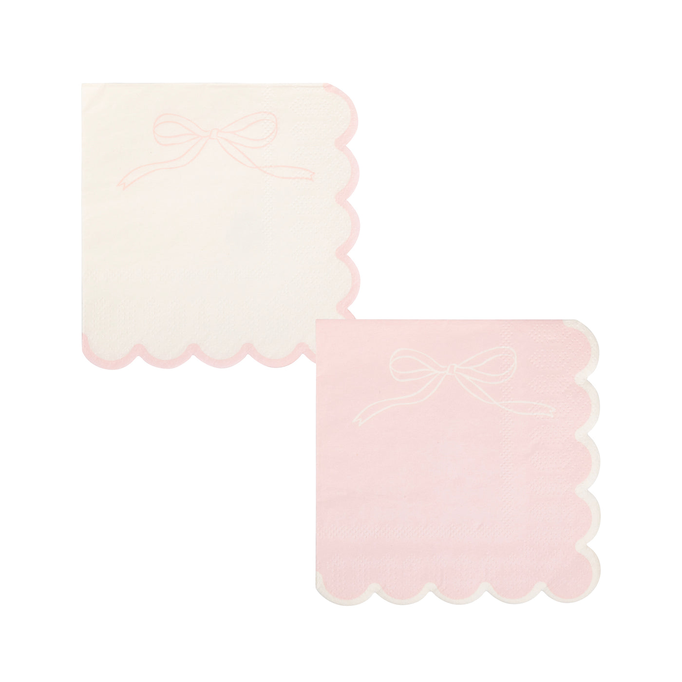 PLNP1736 - Pink Dainty Bows Cocktail Napkin