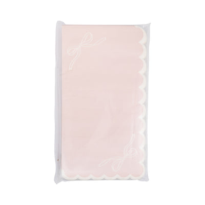 PLNP1737 - Pink Corner Bows Guest Napkin