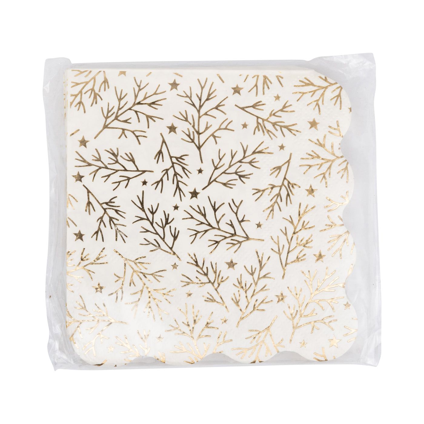 PLNP1767 - Foiled Sprigs and Foliage Cocktail Napkin