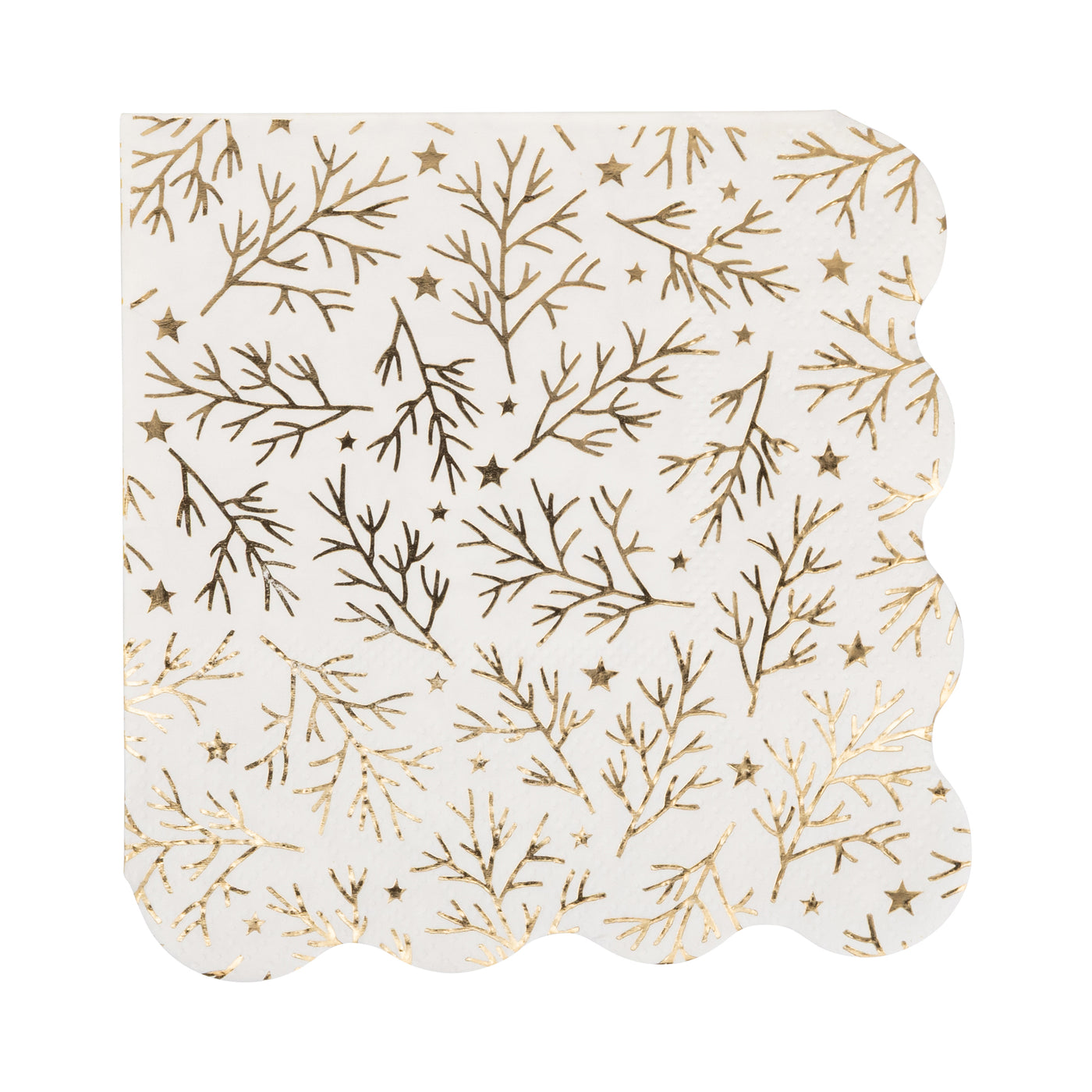 PLNP1767 - Foiled Sprigs and Foliage Cocktail Napkin