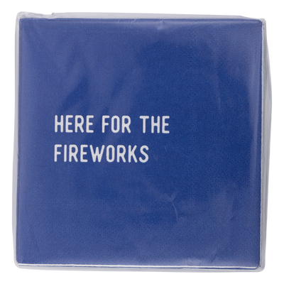 PLNP340 - Here For Fireworks Paper Cocktail Napkin