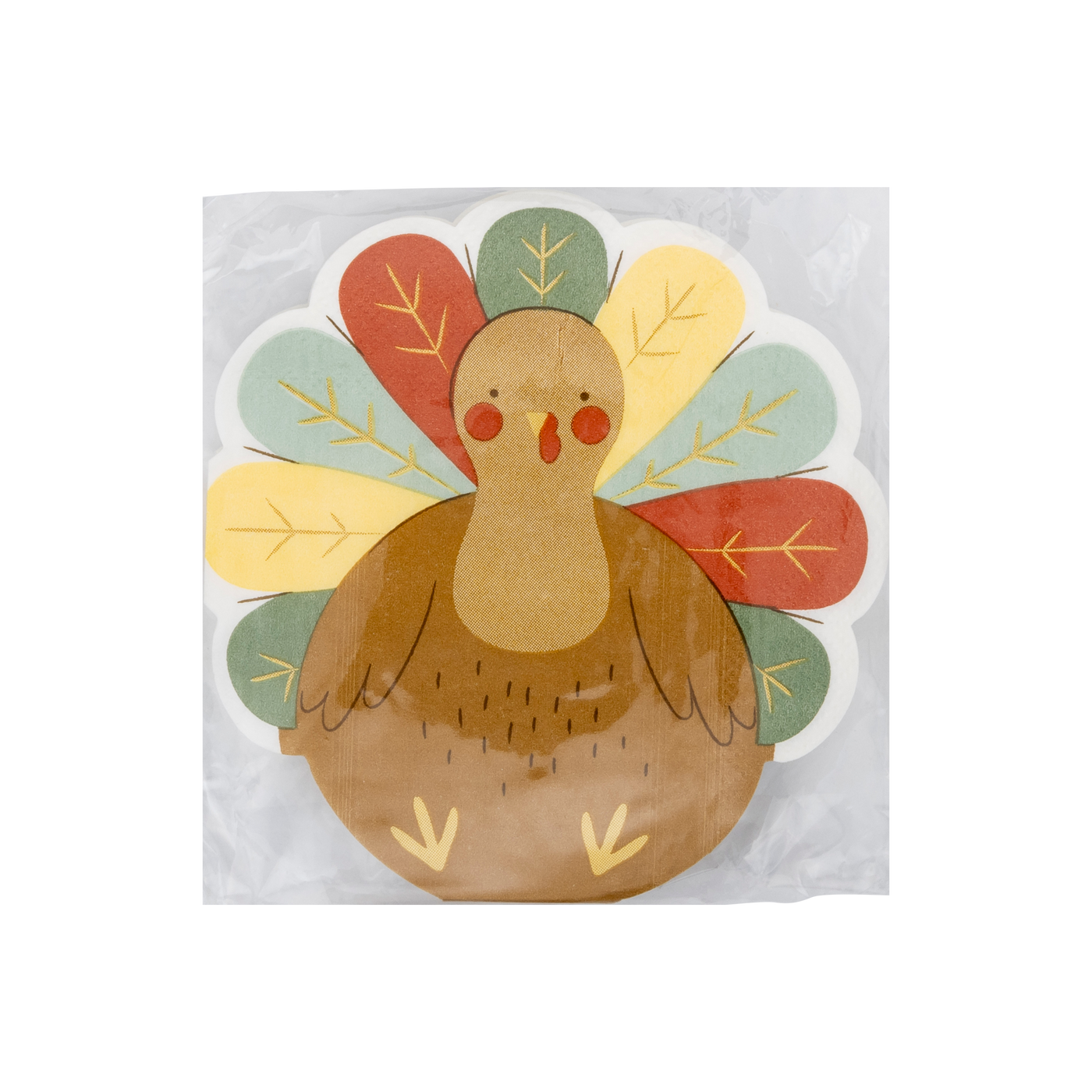 PLNP519 - Shaped Turkey cocktail Napkin