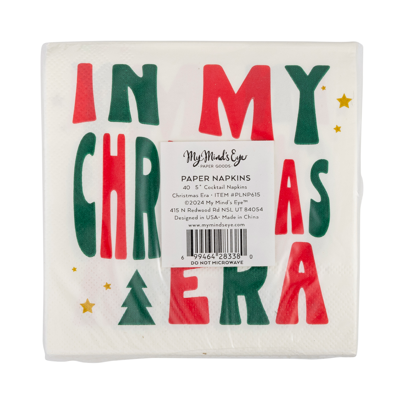 PLNP615 - Christmas Era Cocktail Napkin