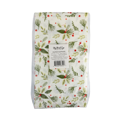 PLNP620 - Pine & Berry Guest Towel Dinner Napkin