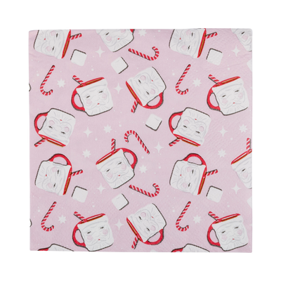 PLNP628 - Santa Mug Cocktail Napkin