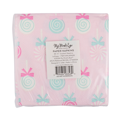 PLNP630 - Lollipop Cocktail Napkin