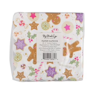 PLNP669 - Gingerbread Scallop Cocktail Napkin