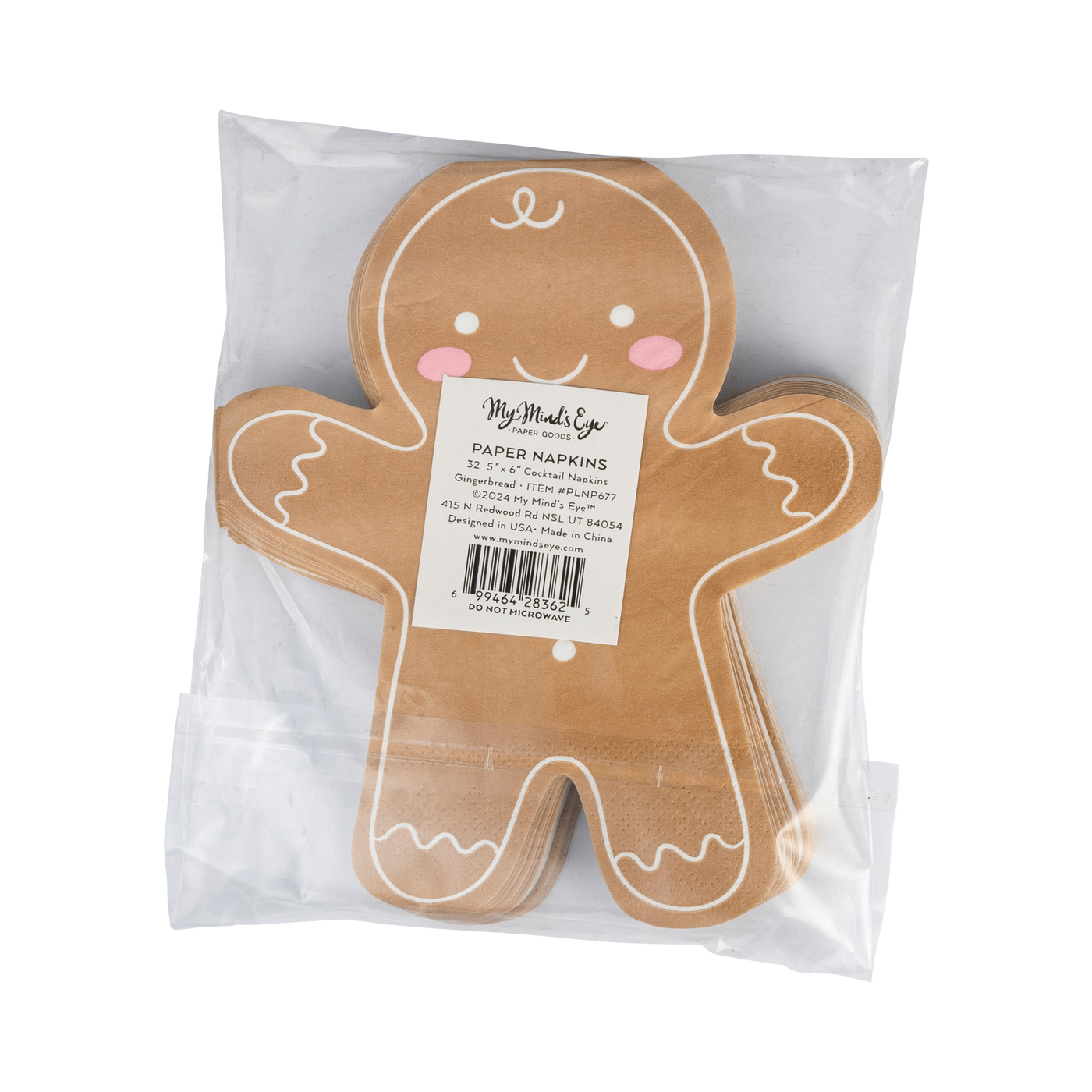 PLNP677 - Shaped Ginger Man Guest Towel Napkin