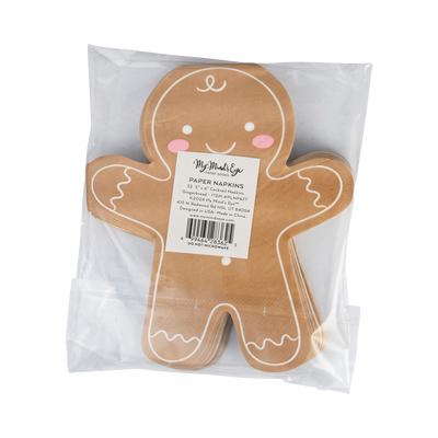 PLNP677 - Shaped Ginger Man Guest Towel Napkin