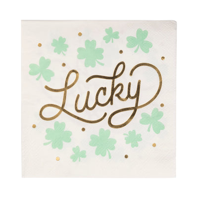 PLNP815 - Foiled Lucky Cocktail Napkin