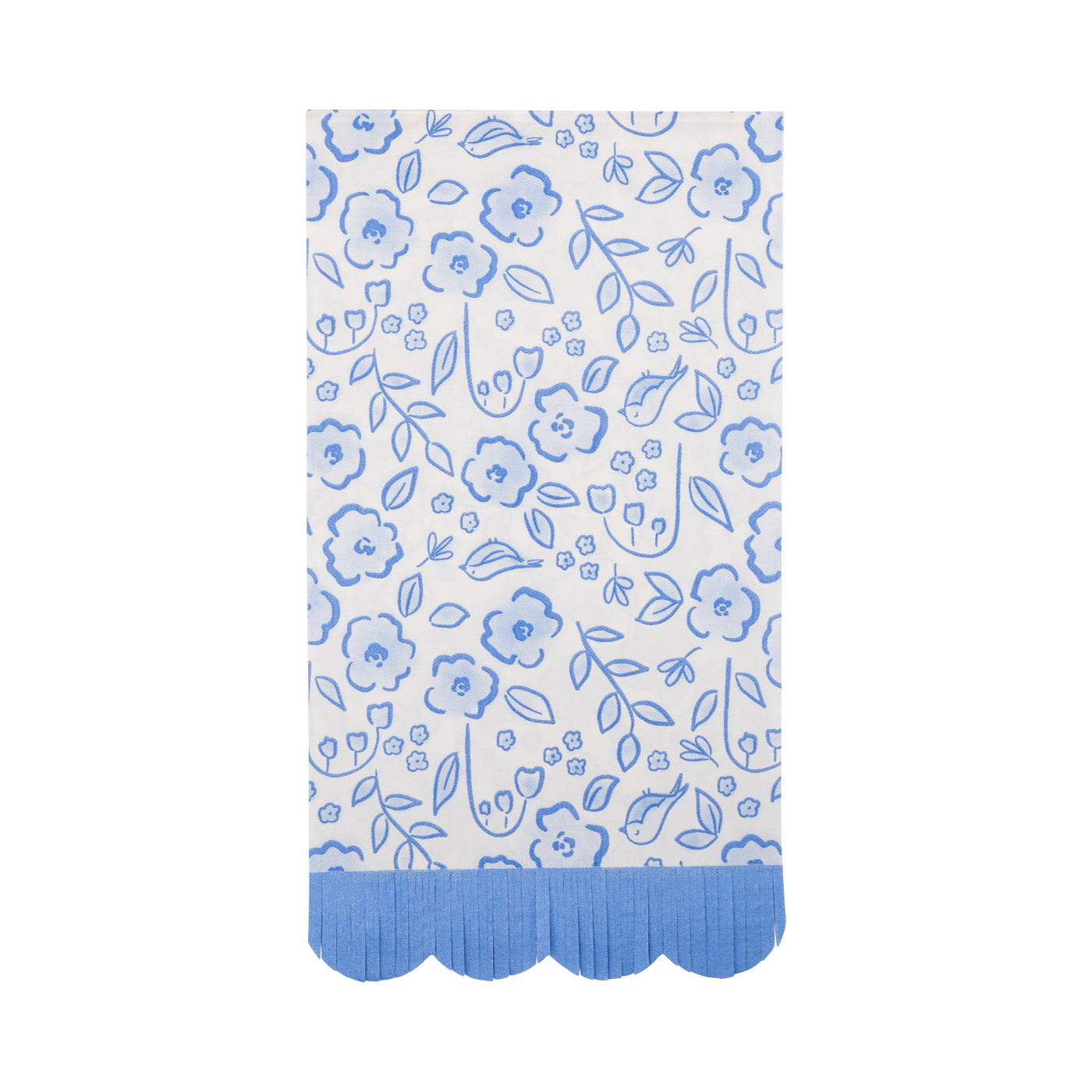 PLNP861 - Floral Scatter Fringe Guest Napkin