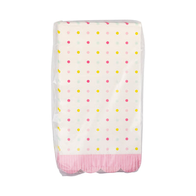 PLNP880 - Spring Dots Scallop Guest Napkin