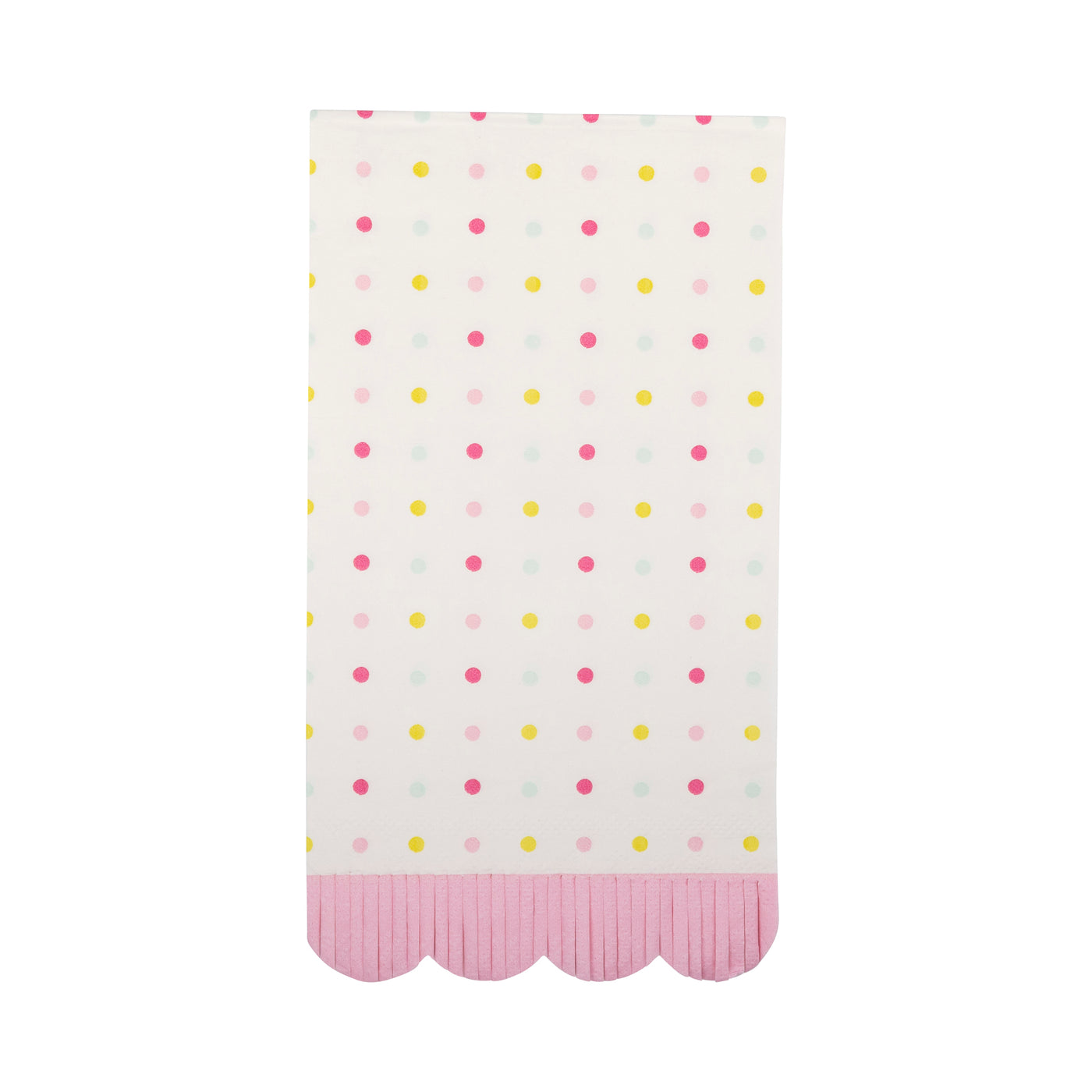 PLNP880 - Spring Dots Scallop Guest Napkin