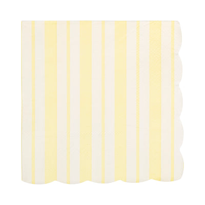 PLNP940 - Striped Scallop Cocktail Napkin Set