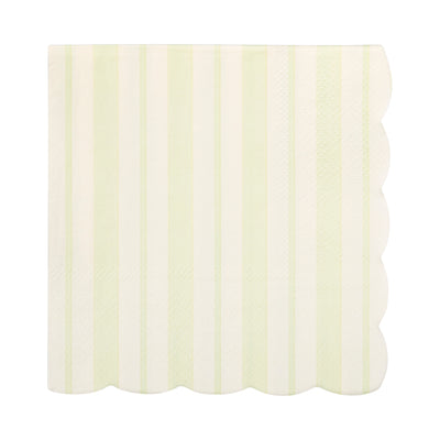 PLNP940 - Striped Scallop Cocktail Napkin Set