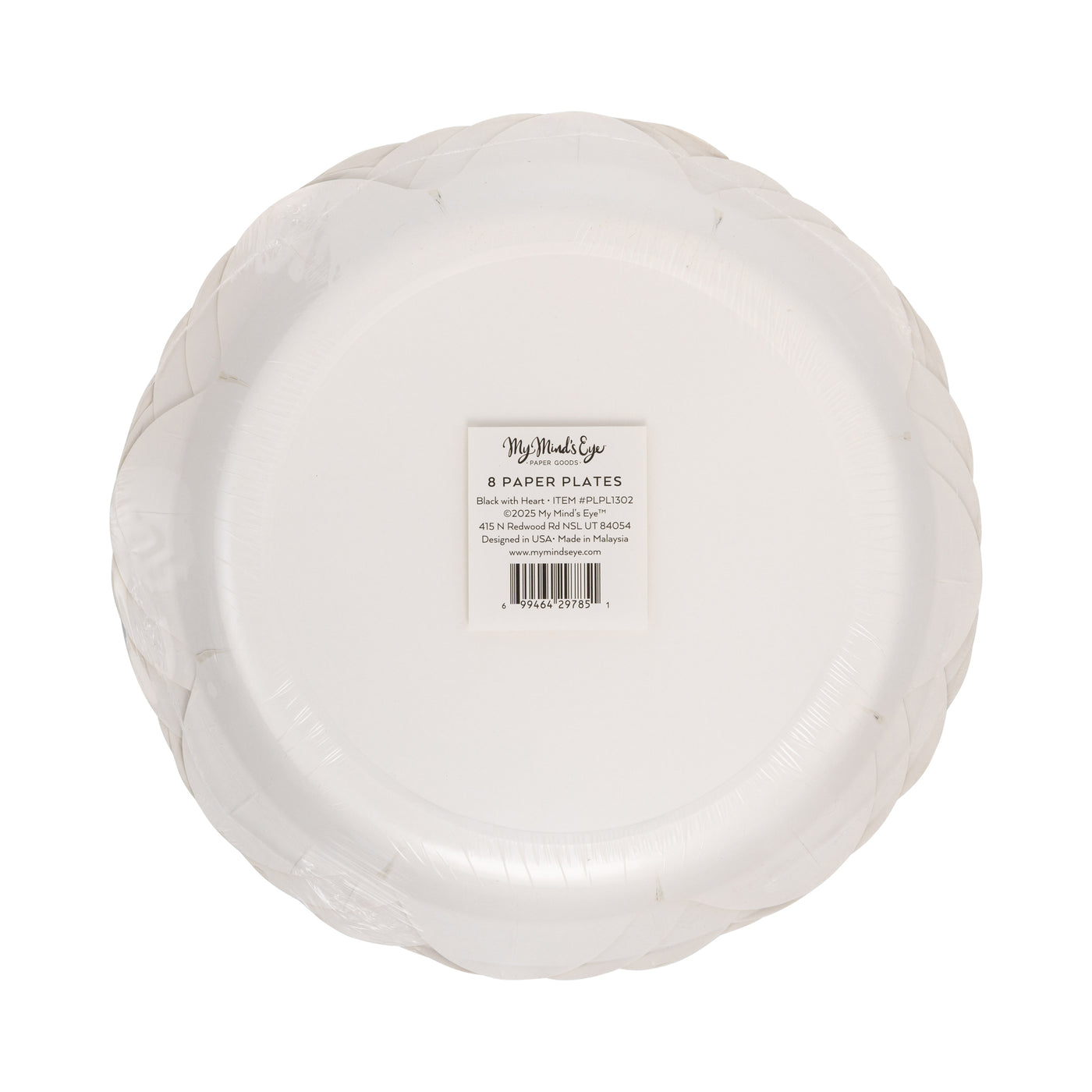 PLPL1302 - Black Halloween Heart Plate