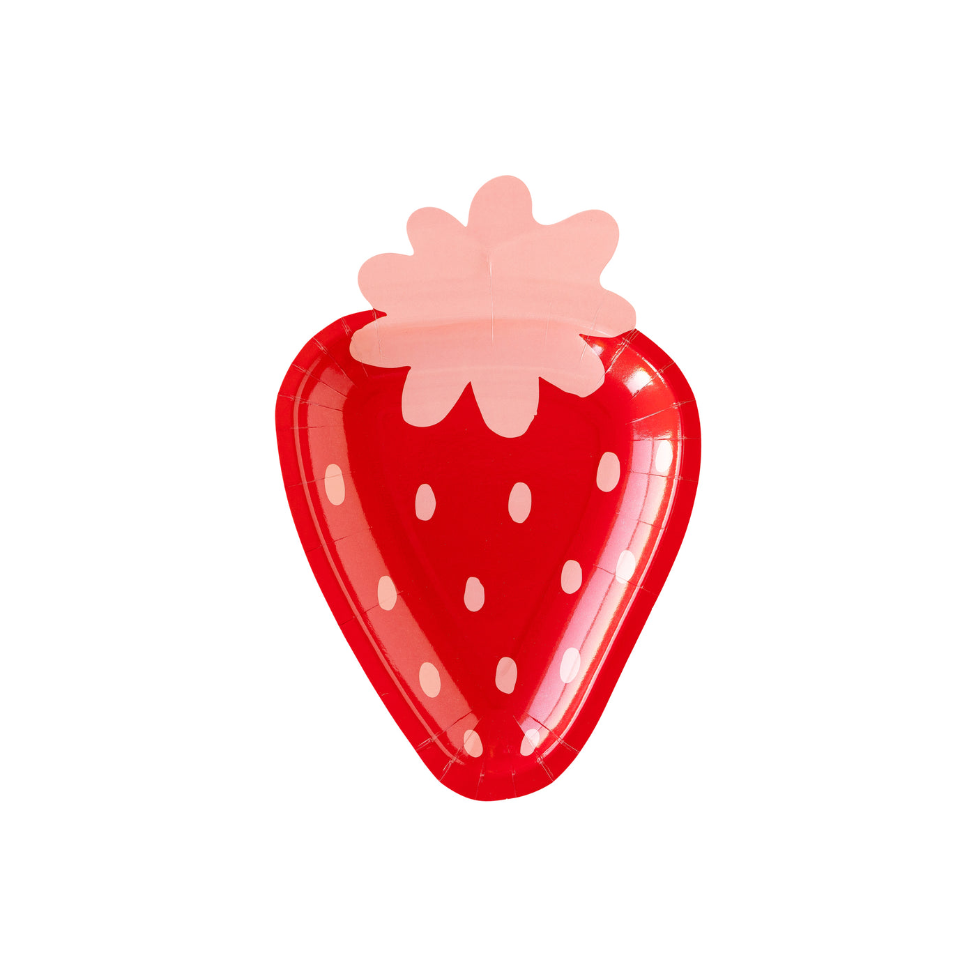 PLPL103 - Strawberry Shaped Paper Plate