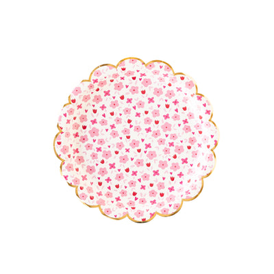 PLPL107 - Flower Fields Paper Plate