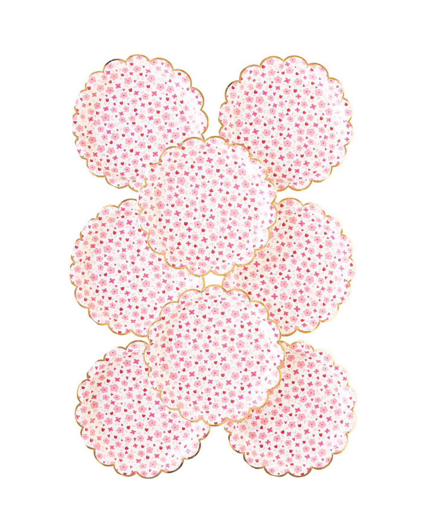 PLPL107 - Flower Fields Paper Plate