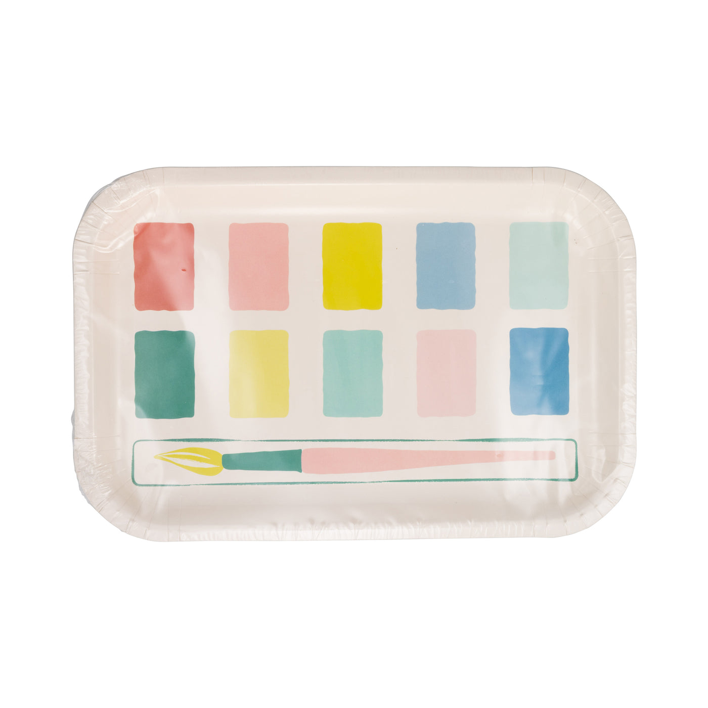 PLPL1171 - Paint Palette Shaped Paper Plate