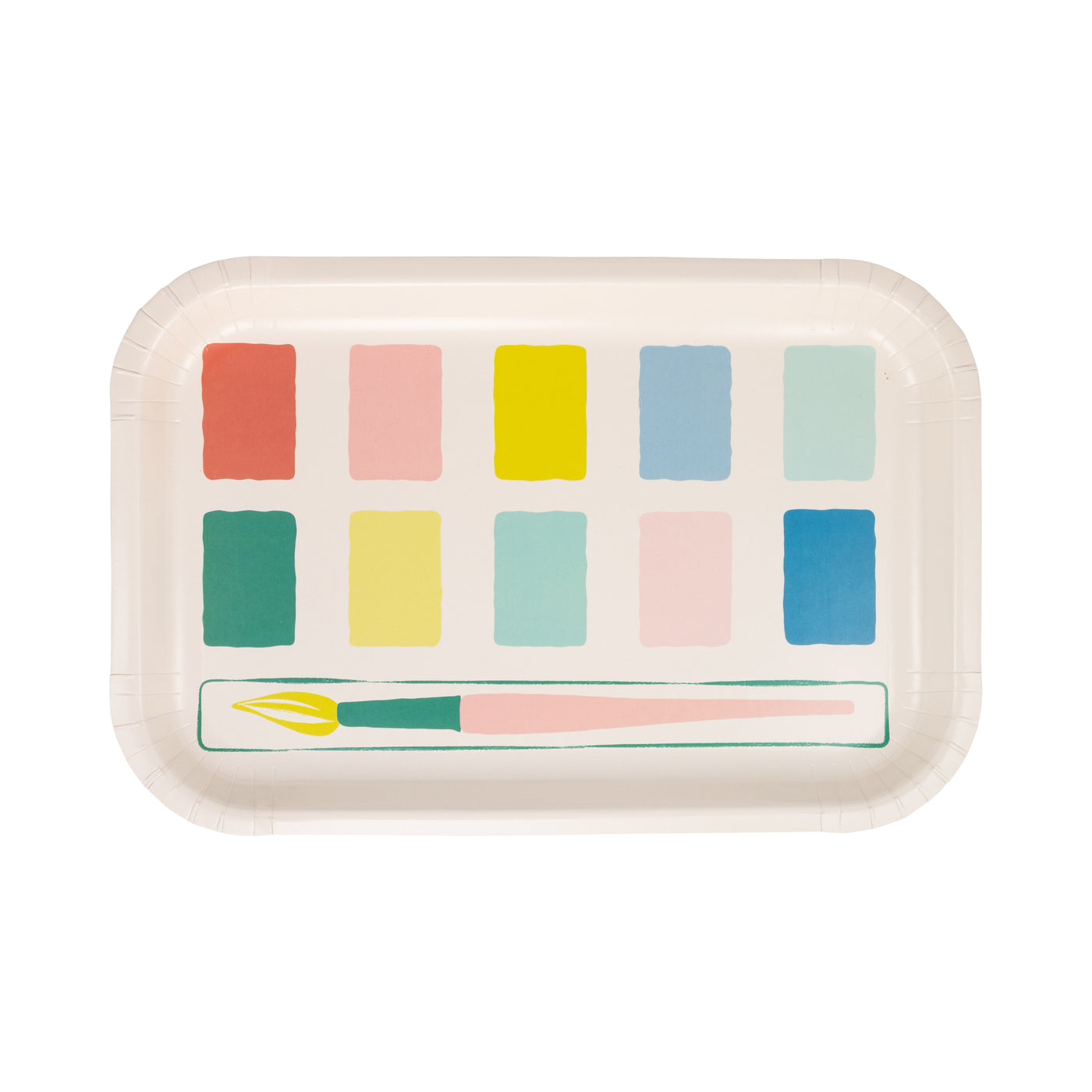 PLPL1171 - Paint Palette Shaped Paper Plate