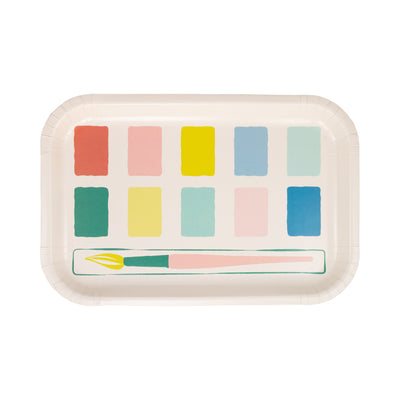 PLPL1171 - Paint Palette Shaped Paper Plate