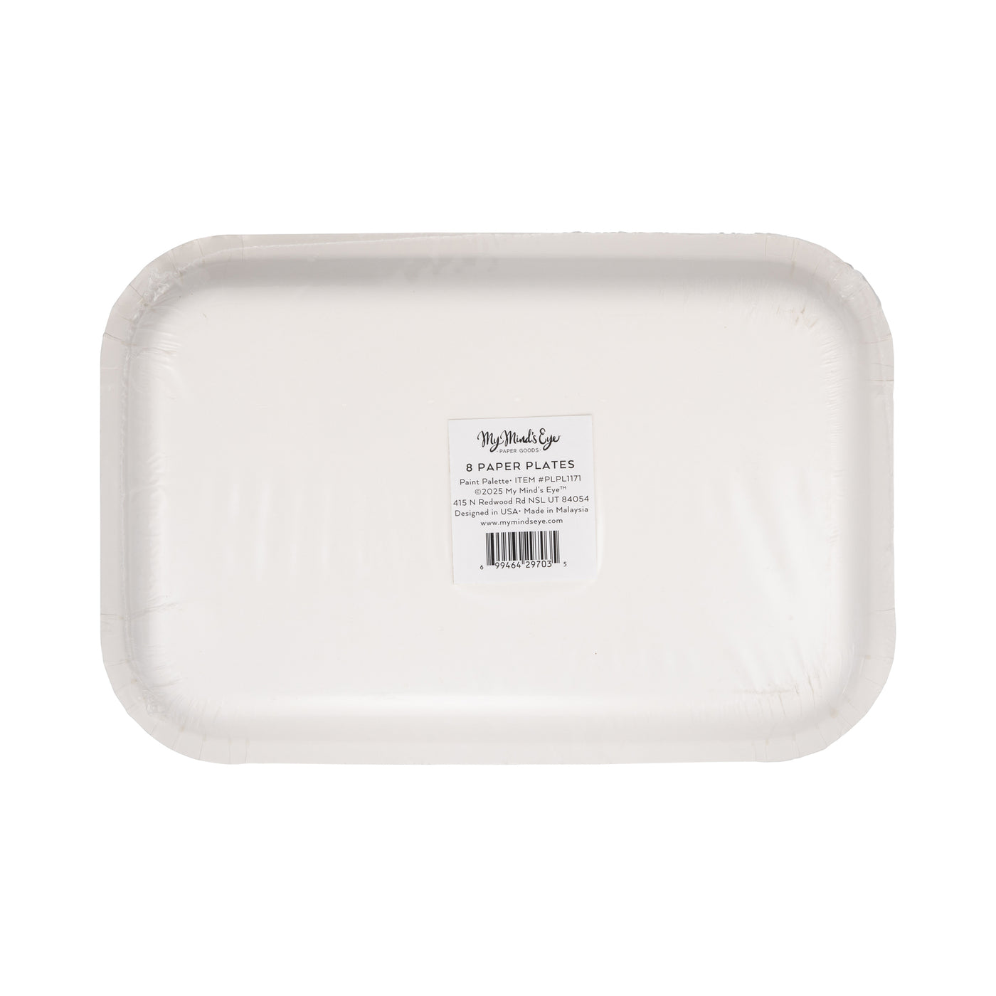 PLPL1171 - Paint Palette Shaped Paper Plate
