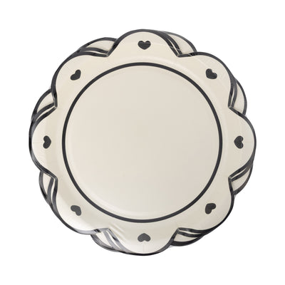 PLPL1303 - White Halloween Heart Plate