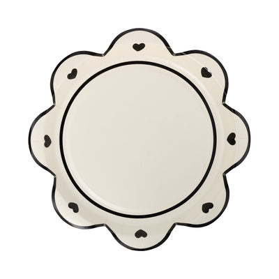 PLPL1303 - White Halloween Heart Plate