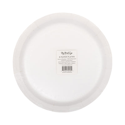 PLPL1577 - Santa with Reindeer Paper Plate