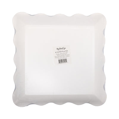 PLPL1652 - Red and Green Striped Paper Plate Set