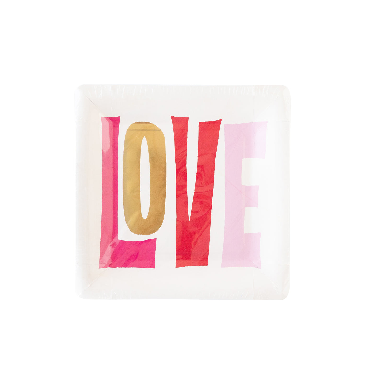 PLPL176 - Square Love Paper Plate