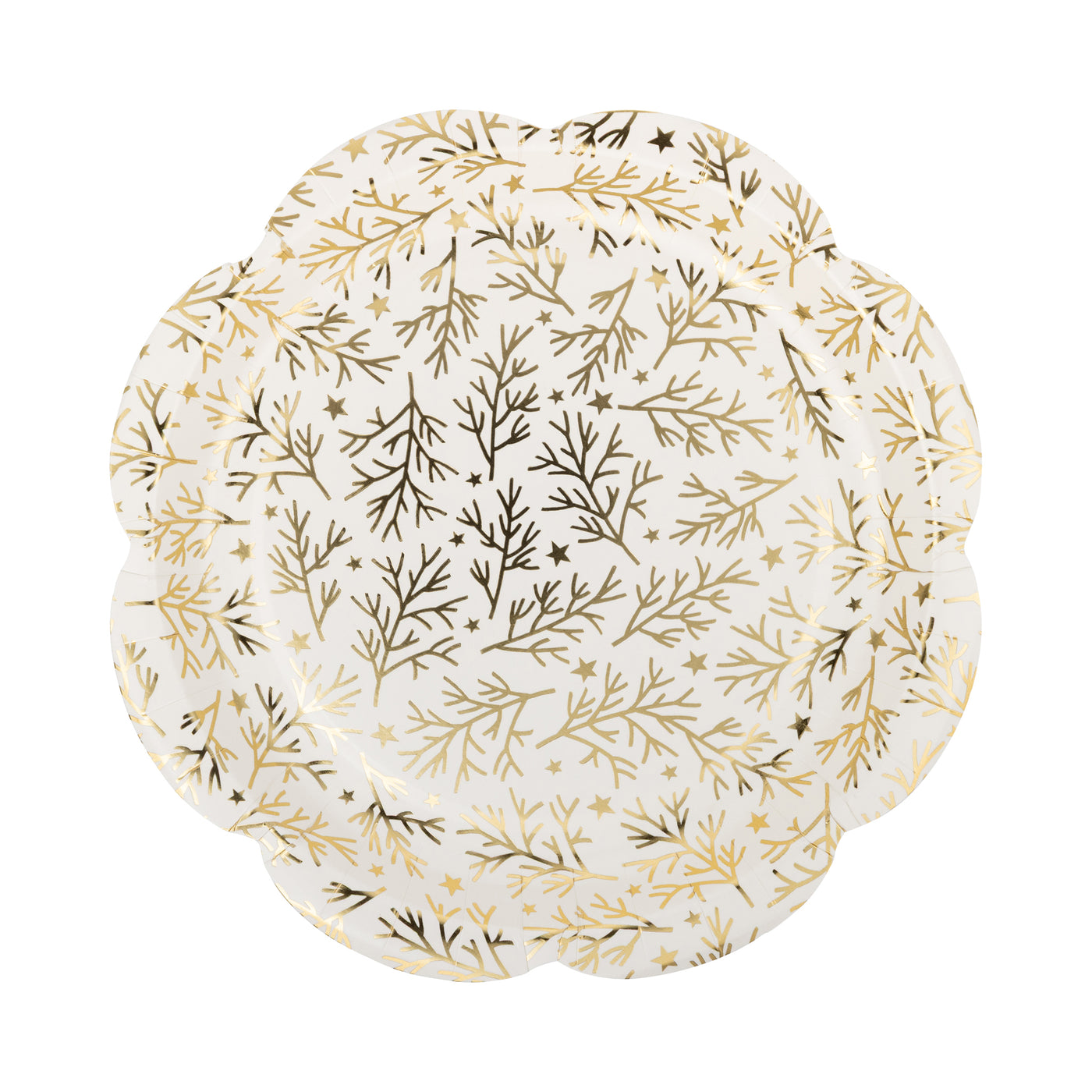 PLPL1833 - Gold Sprigs Paper Plate