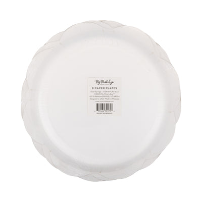 PLPL1833 - Gold Sprigs Paper Plate