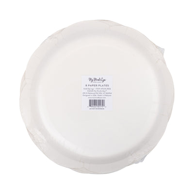 PLPL1674 - Gold Christmas Tree Paper Plate