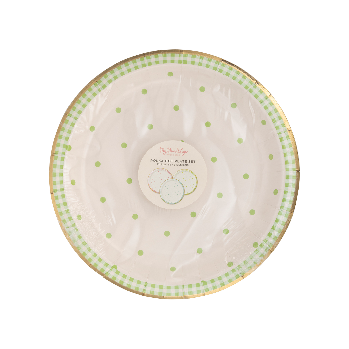 PLPL221 - Spring Polka Dot Paper Plate Set