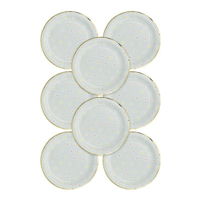 PLPL287 - Daisy Dot Paper Plate