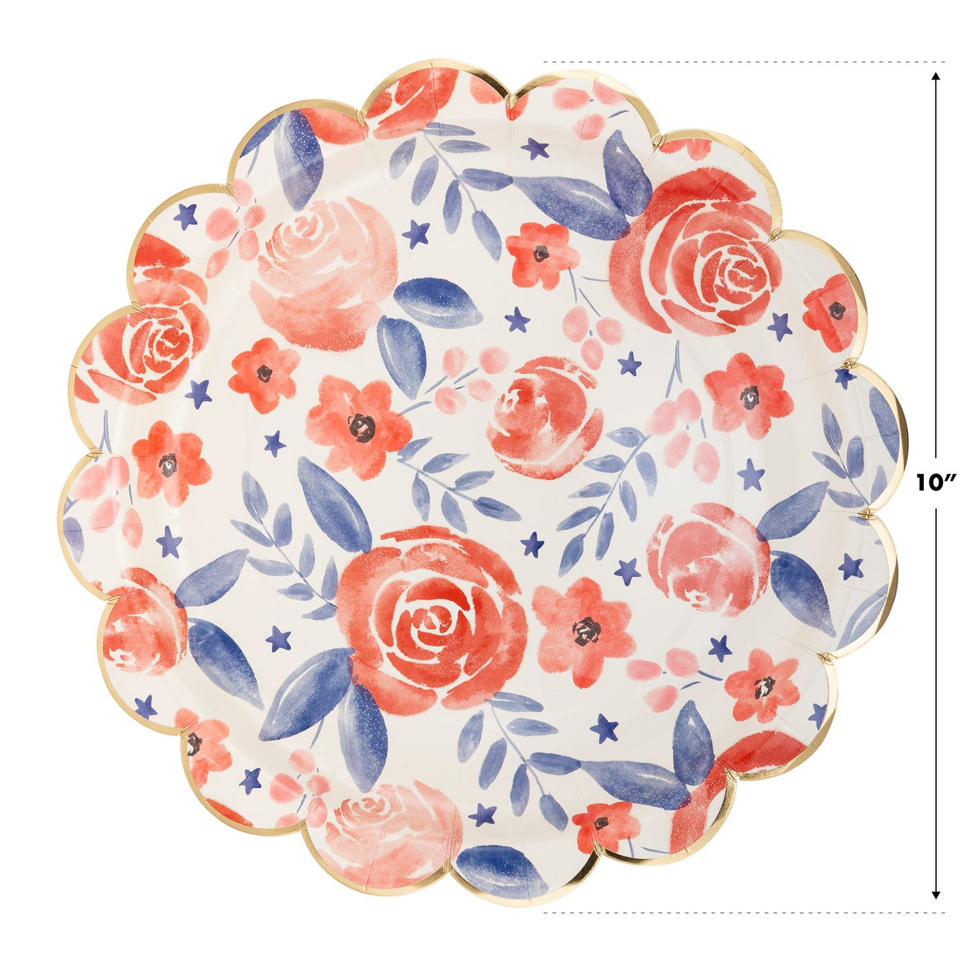 PLPL362 - Watercolor Floral Paper Plate