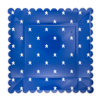 PLPL375 - Red and Blue Star Paper Plate Set