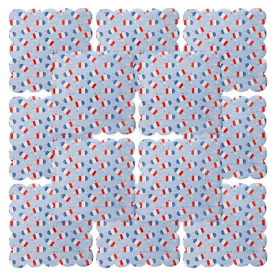 PLPL395 - Blue Popsicles Paper Plate