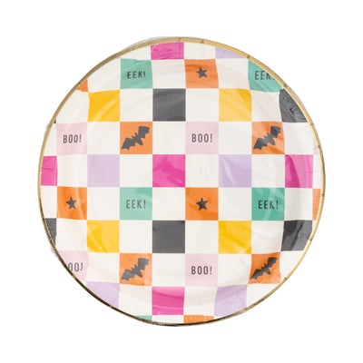 PLPL413 - Halloween Checkerboard Plate